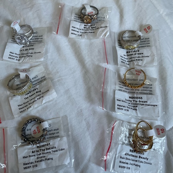 Bomb Party Jewelry - Bomb Party- 7 New Rings ( Size 10 - 6 & Size 11 - 1)